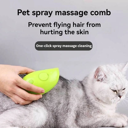 New 3 in 1 Pet Brush Cat Steam Brush Comb Dog Brush Electric Spray Cat Hair Brushes Massage Pet Grooming Hair Removal Combs ﻿