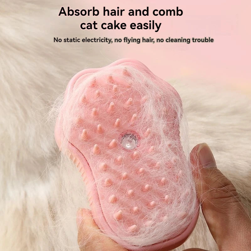 New 3 in 1 Pet Brush Cat Steam Brush Comb Dog Brush Electric Spray Cat Hair Brushes Massage Pet Grooming Hair Removal Combs ﻿