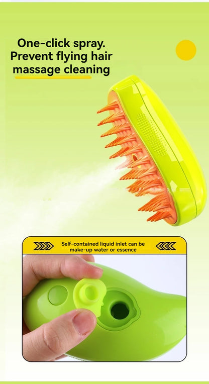 New 3 in 1 Pet Brush Cat Steam Brush Comb Dog Brush Electric Spray Cat Hair Brushes Massage Pet Grooming Hair Removal Combs ﻿