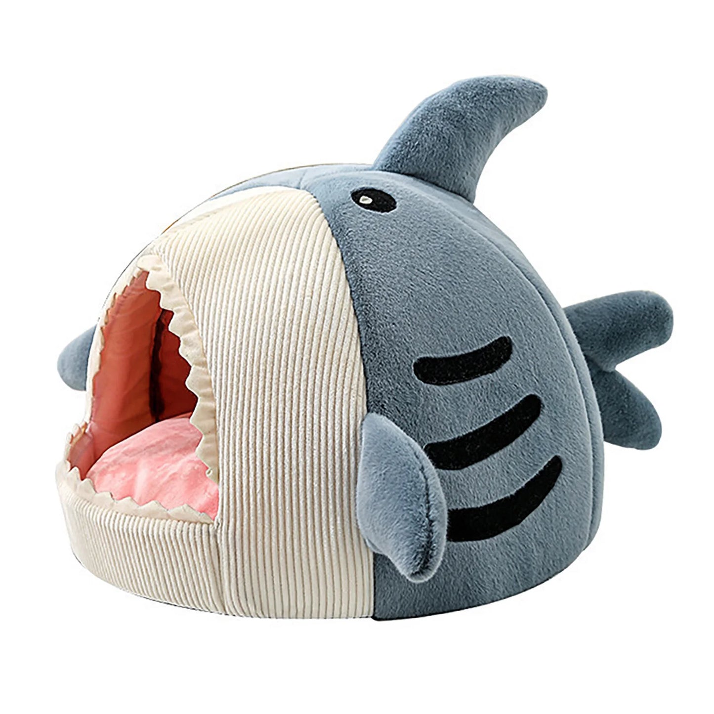 Cat Cave Mat House Shark Shaped Winter Warm Versatile Decorative Cozy Soft Cat Cave Bed for Dog Pet Shark Shaped Cat House
