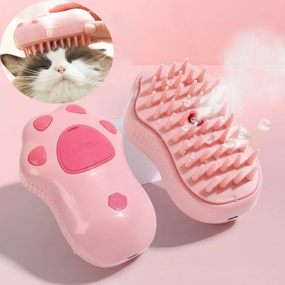New 3 in 1 Pet Brush Cat Steam Brush Comb Dog Brush Electric Spray Cat Hair Brushes Massage Pet Grooming Hair Removal Combs ﻿