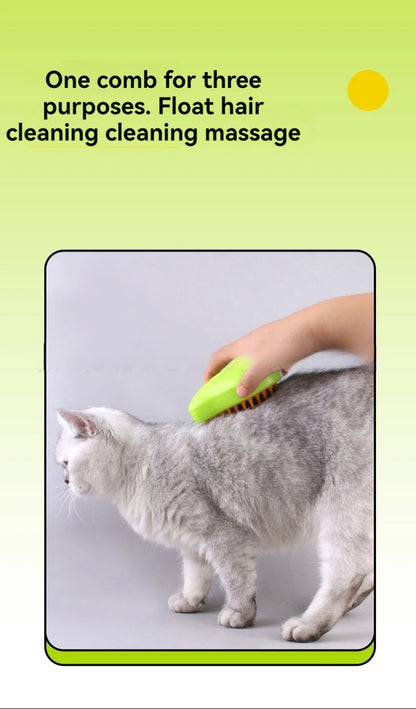 New 3 in 1 Pet Brush Cat Steam Brush Comb Dog Brush Electric Spray Cat Hair Brushes Massage Pet Grooming Hair Removal Combs ﻿