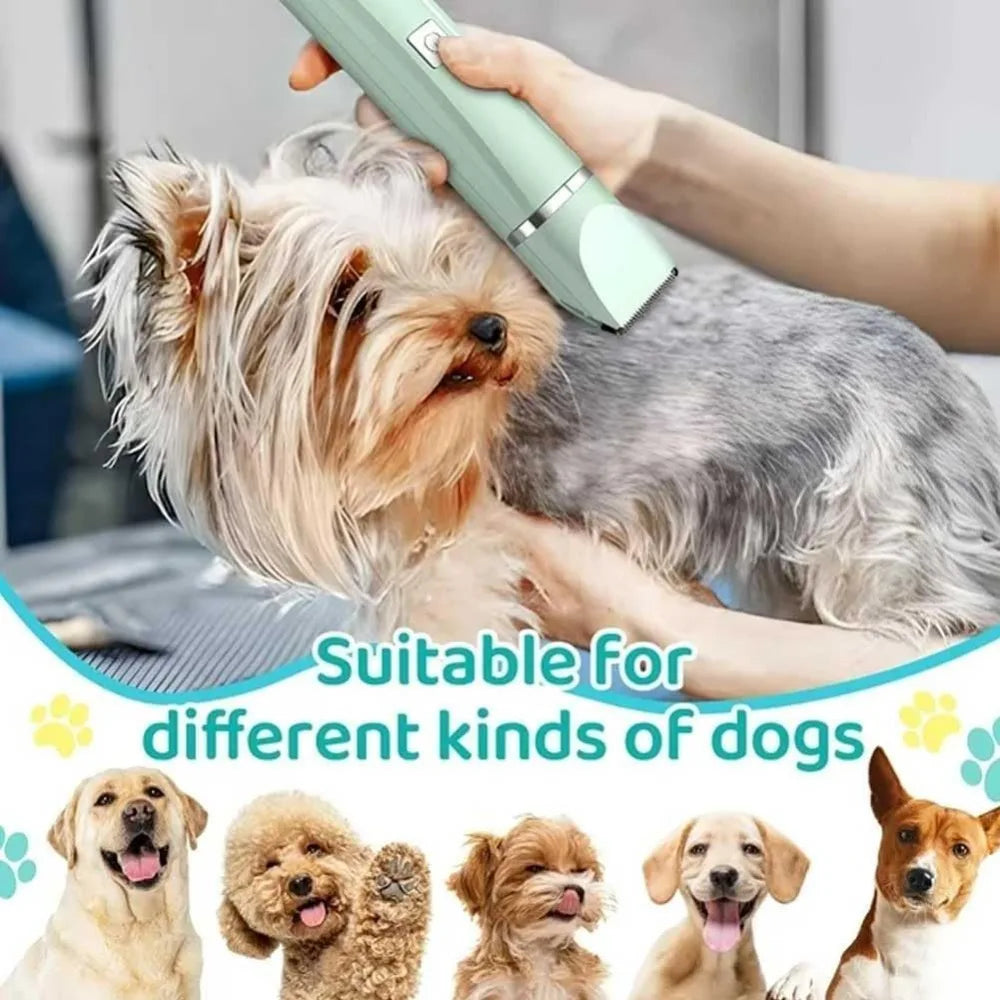 Professional 4-in-1 Electric Pet Grooming Tool Set Dog Hair Clippers USB Rechargeable Pets Haircut Trimmer Shaver Cats Supplies