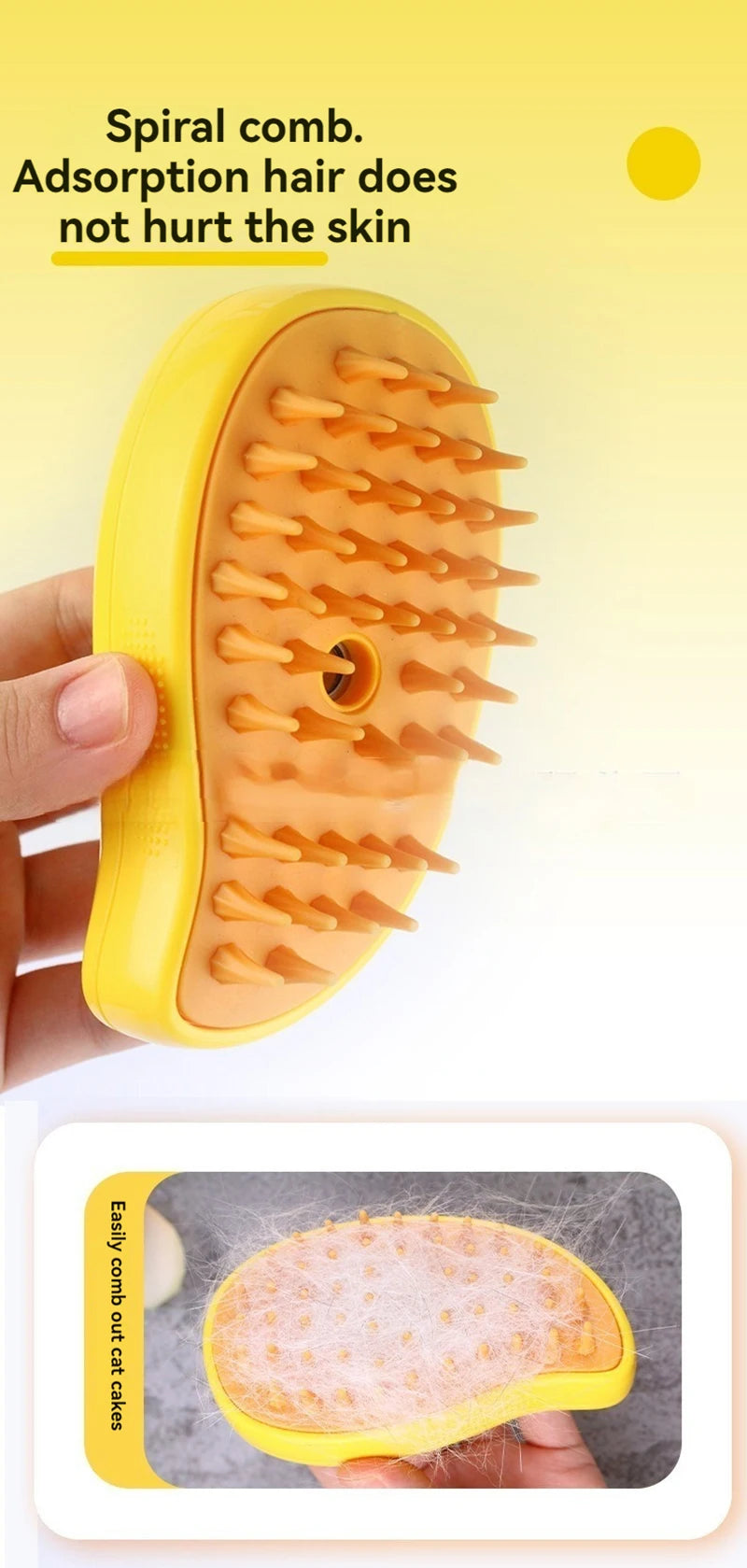 New 3 in 1 Pet Brush Cat Steam Brush Comb Dog Brush Electric Spray Cat Hair Brushes Massage Pet Grooming Hair Removal Combs ﻿