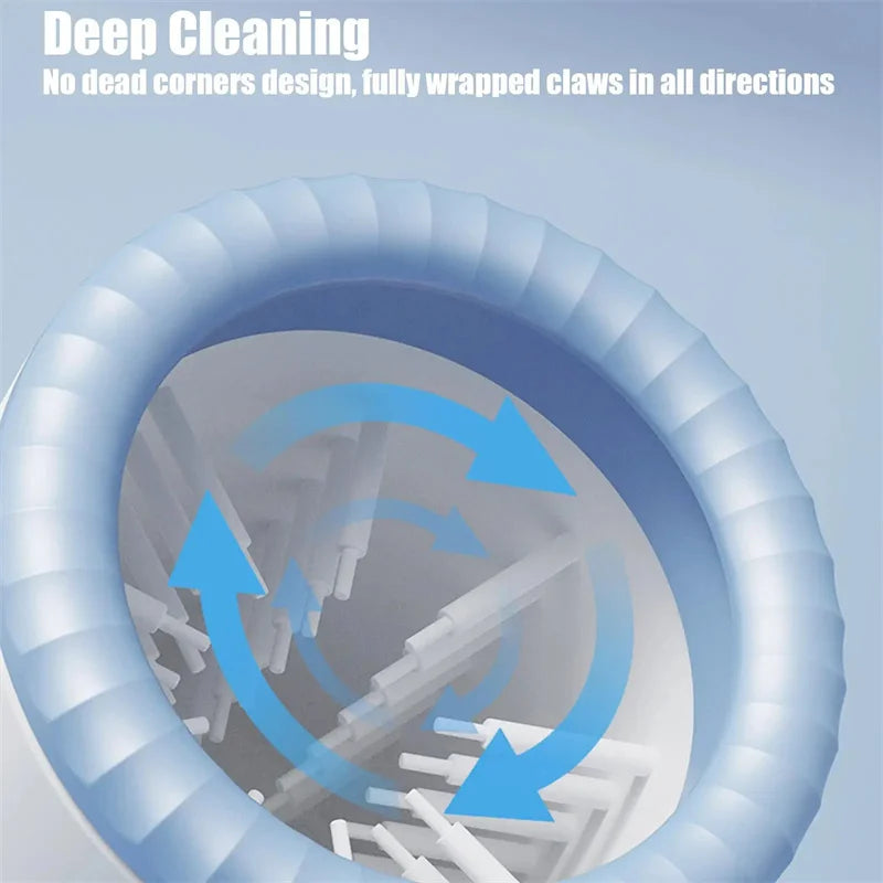 Pet Paw Cleaner Machine Automatic, Portable Dog Cat Washer Cup with Soft Silicone Brush, USB-C Rechargeable, Waterproof