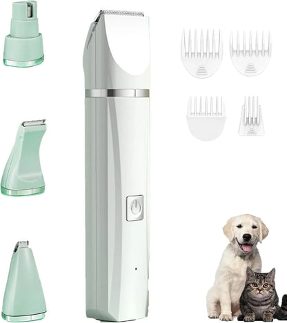 Professional 4-in-1 Electric Pet Grooming Tool Set Dog Hair Clippers USB Rechargeable Pets Haircut Trimmer Shaver Cats Supplies